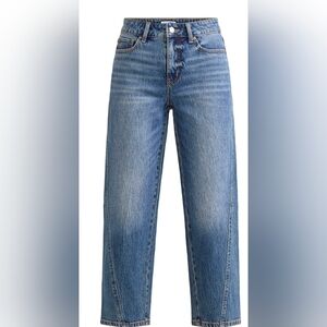 Women's High Rise Barrel Jeans, 26.5" Inseam SIZE 8